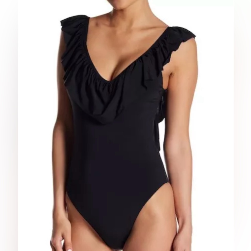 Anthropologie Radio Fiji Wayalife “Cheeky” Swimsuit Maroon Nwt Size Large